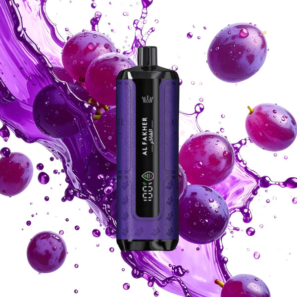 Al Fakher CROWN BAR（アルファーヘル クラウンバー）15000 HYPER MAX/グレープ・ミント